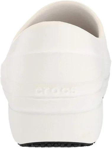 Vista 8 de Crocs Neria Pro II - Crocs embellecidos para mujer Zapatos de trabajo antideslizantes, blanco, 5