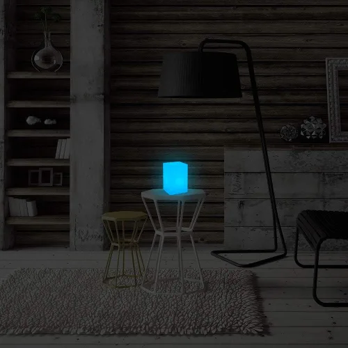Vista 7 de Mr.Go Lámpara de ambiente LED regulable de 6 pulgadas para niños y adultos, 16 colores RGB, 8 niveles de atenuación, 4 efectos de iluminación