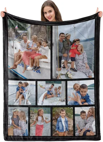 Vista 55 de Manta personalizada con imagen, mantas personalizadas para adultos y niños, manta de fotos personalizable, mantas personalizadas como regalo