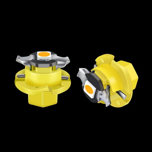 Vista 13 de Alla Lighting Bombillas LED superbrillantes B8.3D 17058 202259 2721 MF8, luces de panel de instrumentos amarillo ámbar 3030 SMD, velocímetro