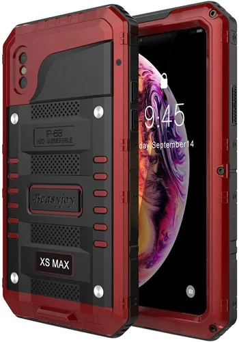 Vista 12 de Beasyjoy Funda impermeable para iPhone 13, funda de metal con protector de pantalla integrado, resistente protección de cuerpo completo, grado