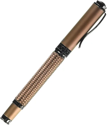 Vista 16 de Monteverde Innova Formula M - Pluma estilográfica, negra, punta media, con revestimiento PVD premium, recargable, punta de acero inoxidable JoWo