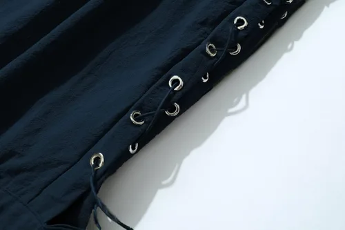 Vista 3 de JIEFULL Pantalones cortos de pirata para hombre, pantalones de disfraz renacentista, pantalones retro medievales, pantalones cortos vikingos
