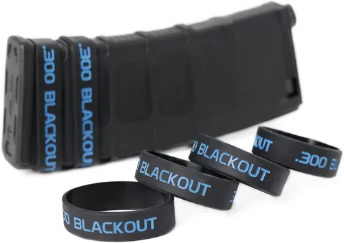 Vista 4 de Aolamegs Paquete de 6 bandas de marcado de cargador Blackout 300
