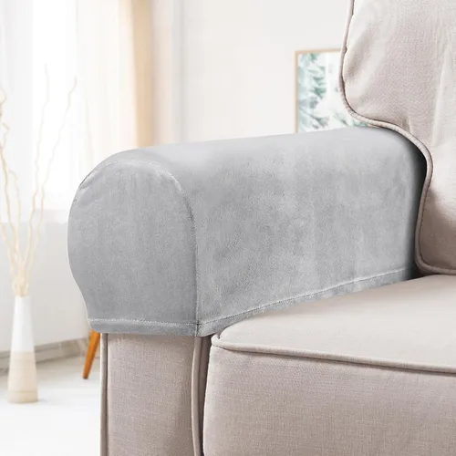 Vista 7 de VICASKY Juego de 2 fundas para sofá y sillas, protectores de sillón, funda de escritorio con fundas para sofá y muebles