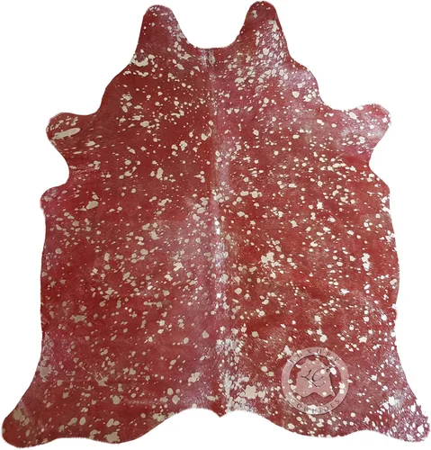 Vista 8 de Sunshine Cowhides Alfombra de piel de vaca negra teñida, 100 % color dorado metálico auténtico, alfombra de estilo moderno de piel de animal