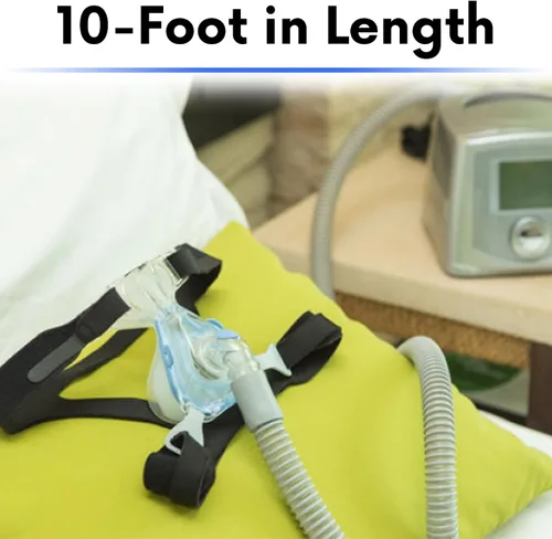 Vista 5 de BISTRAS Fabricado en Estados Unidos: tubo universal CPAP de 10 pies compatible con todos los principales CPAP, BiPAP y la mayoría de las máquinas