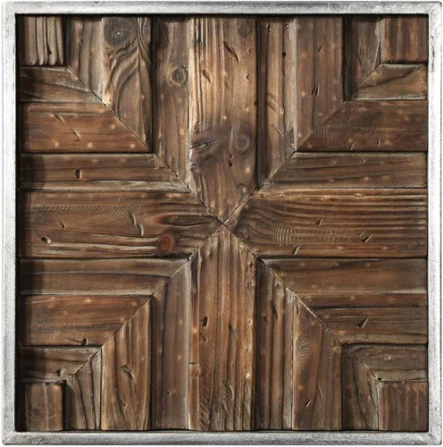 Vista 4 de Uttermost Bryndle - Juego de arte de pared cuadrado de madera de 12 1/2 pulgadas, 9 piezas