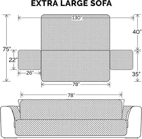 Vista 3 de Furhaven - Funda para muebles de sala de estar para perros y gatos, protector reversible de dos tonos, resistente al agua, lavable, color expreso