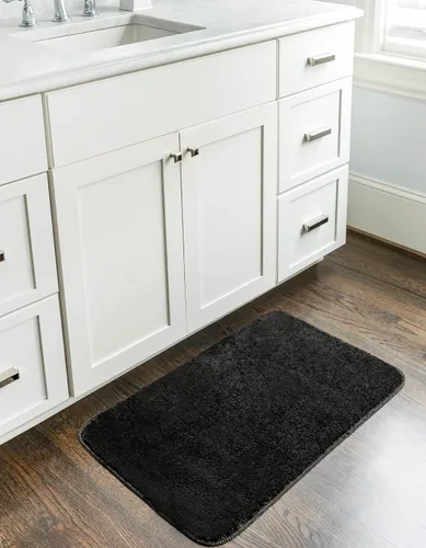 Vista 11 de Unique Loom Bano Everyday Bath Mat Collection - Alfombra de área para todos los días (rectangular 1 pies 8 pulgadas x 2 pies 7 pulgadas, rosa bebé)