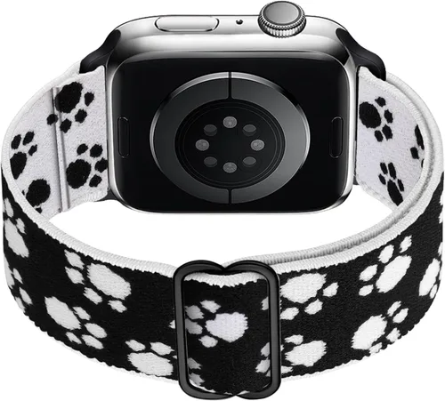 Vista 3 de Correas elásticas de nailon compatibles con Apple Watch de 1.496 pulgadas, 1.575 pulgadas, 1.614 pulgadas, 1.654 pulgadas, 1.732 pulgadas, 1.732