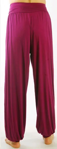 Vista 23 de Pantalones de algodón modal para mujer de AvaCostume, pantalones suaves para practicar yoga o deportes.