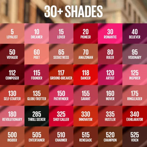 Vista 5 de Maybelline SuperStay - Lápiz labial líquido de tinta mate, “Mover”. 0.17 Oz liquidas 160 MOVER