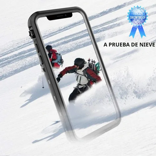 Vista 6 de Funda resistente al agua para iPhone 11 Pro Max, diseño delgado con protector de pantalla integrado, a prueba de golpes, 6.5 pulgadas (negro y gris)