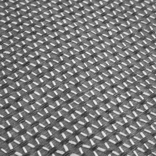 Vista 4 de Park Lane Juego de 4 paneles de ventana con bolsillo para barra de onda, color gris oscuro, 2 paneles de jacquard y 2 paneles transparentes