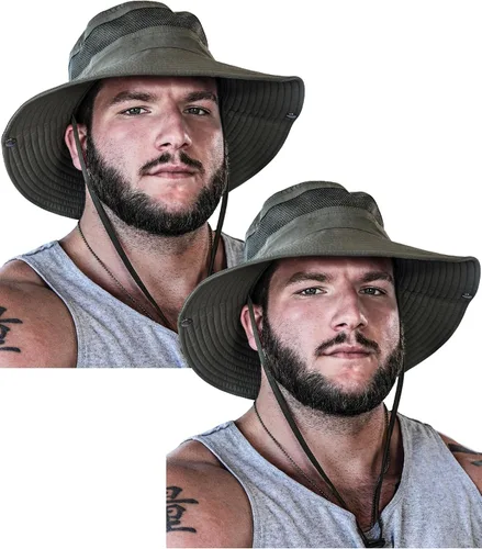 Vista 19 de GearTOP Safari Hat for Men Sun Hats for Women UV Protection UPF 50+ Fishing, Gardening, Hiking Hat (22-23 1/2")