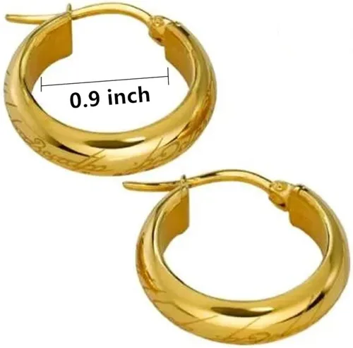 Vista 3 de 1 par de aretes de señor, aretes de aleación de zinc, regalos de películas de televisión para mujeres, hombres, niñas y niños, Zinc, No es una