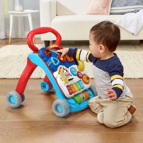 Vista 5 de VTech Andador de Aprendizaje de Sentado a de Pie (Empaque Libre de Frustraciones), Azul