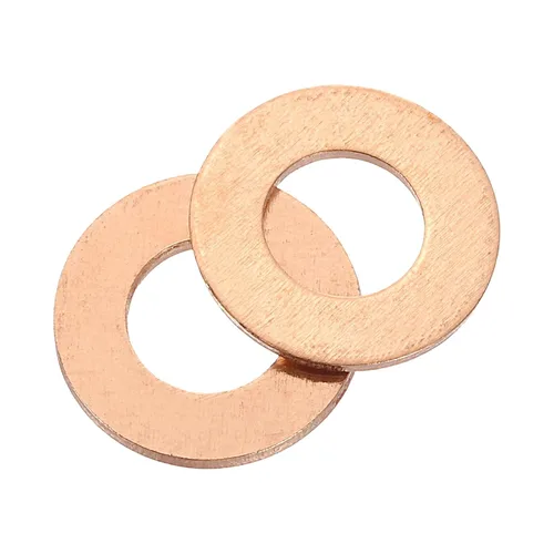 Vista 11 de uxcell Arandela plana M4, 36 piezas de arandelas planas de anillo de cobre de 8 mm DE 1 mm de espesor Junta de sello de metal para tornillos