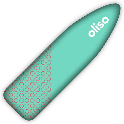 Vista 9 de oliso Funda para tabla de planchar – 100% algodón con almohadilla de fieltro profesional, se adapta a tablas estándar de 54 x 15 pulgadas – Ajuste