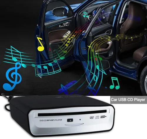 Vista 7 de Reproductor de CD Universal Externo para Coche USB Reproductor de CD Portátil para Coche USB Conexión para Navegación Android/TV/MacBook Pro/Laptops