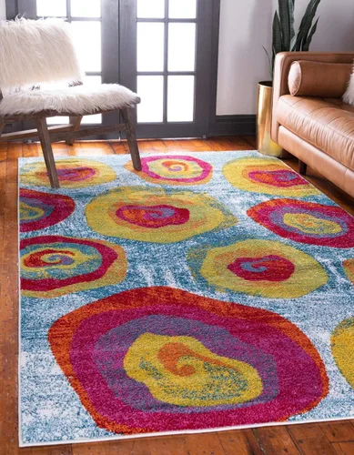 Vista 11 de Unique Loom colección Lyon - Alfombra abstracta y moderna