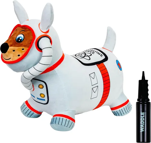Vista 9 de Waddle Bouncy Hopper Patinete Juguete Inflable de Salto, Para Interiores y Exteriores para Niños Pequeños y Niños, Niños y Niñas de 2 Años