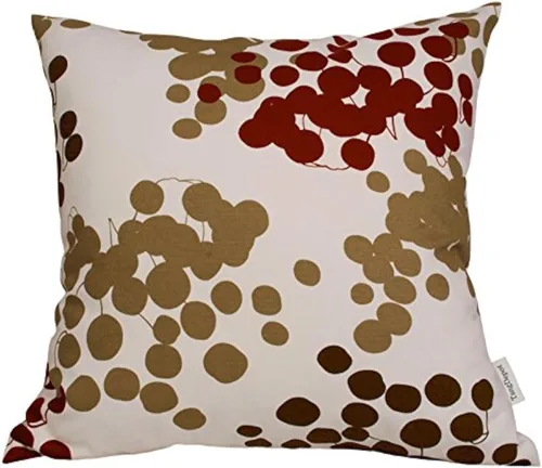 Vista 31 de TangDepot - Fundas de almohada decorativas 100% de algodón con estampado floral, fundas de almohada hechas a mano - (12 x 12 pulgadas, Negro Claro)