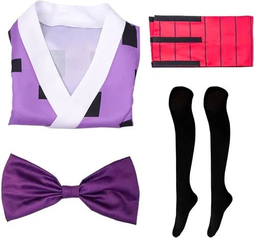 Vista 5 de Uzui Tengen - Disfraz de mujer Suma Cosplay Hinatsuri Makio conjunto completo con peluca de Halloween