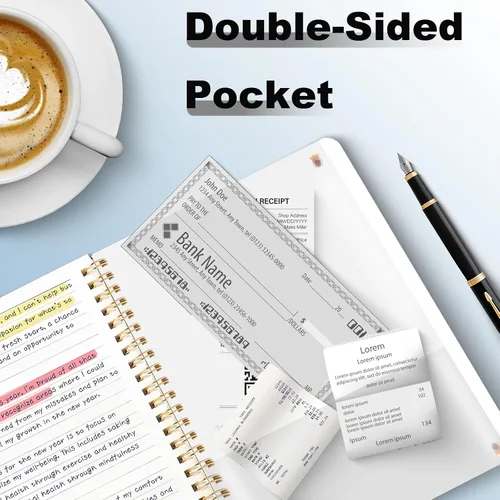 Vista 4 de 4 Pz Cuaderno en Espiral, Cuaderno Diario en Espiral, Cuadernos para Trabajo, Toma de Notas, Escuela, Cuadernos Pequeños con Correa, Cuadernos Negro