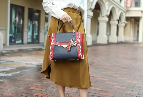 Vista 3 de MKF - Bolso bandolera para mujer, de piel sintética, con asa superior