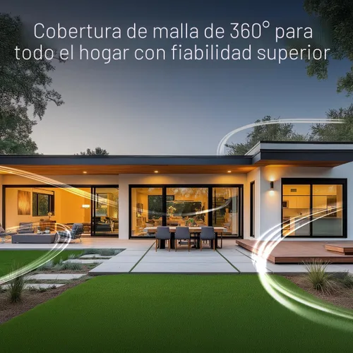 Vista 7 de NETGEAR Orbi Serie 370 Sistema de malla WiFi 7 de doble banda para el hogar (RBE372) - Router inalámbrico (sin módem) + 1 extensor, características
