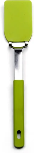 Vista 13 de RSVP International Kitchen Tool Collection - Espátula flexible de nailon, mango de acero inoxidable, 12 x 2.75 pulgadas, color verde