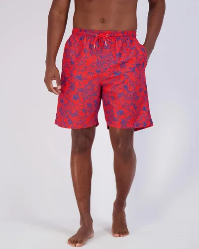 Vista 2 de Real Essentials Paquete de 3 Traje de baño de secado rápido para hombre de 7 pulgadas con forro de malla (disponible en tallas grandes y altas)