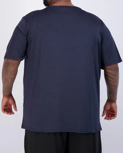 Vista 4 de Real Essentials Paquete de 3 camiseta deportiva de manga corta con cuello en V para hombre, tallas grandes y altas, camisetas de entrenamiento