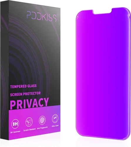 Vista 9 de PDDKISS Protector de pantalla de privacidad compatible con iPhone 12/iPhone 12 Pro, vidrio templado de 6.1 pulgadas, gradiente rosa, antiespía, anti