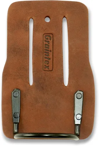 Vista 4 de Graintex Soporte de martillo para cinturón de herramientas, cuero de grano superior de alta calidad, lazo de martillo de acero, se adapta a