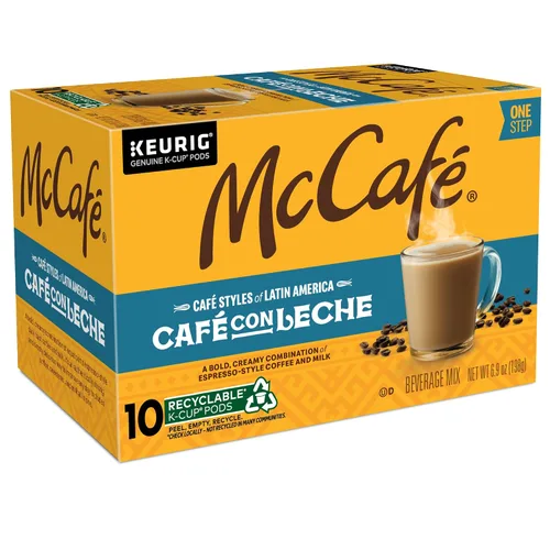 Vista 12 de McCafe Cafe Styles of Latin America Cafe con Leche, Keurig Cápsulas de café K-Cup de una sola porción, 60 unidades (6 paquetes de 10)