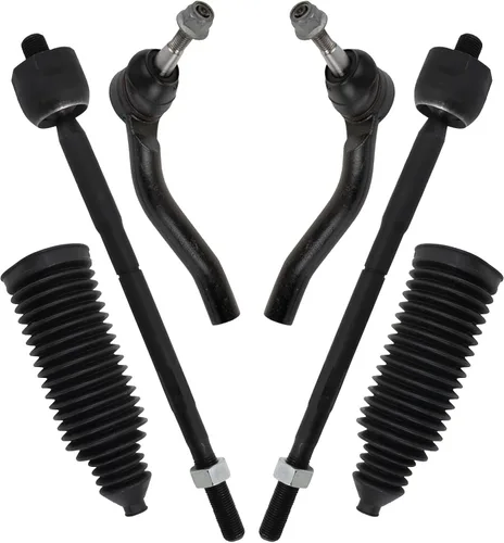 Vista 284 de TRQ Kit de dirección delantera con barra de acoplamiento de fuelle de piñón y cremallera compatible con Toyota Echo 2000-2005