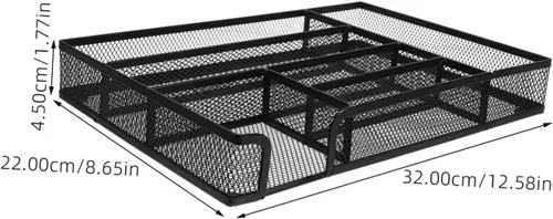 Vista 2 de Caja de almacenamiento de escritorio, cajón, suministros de oficina, organizador de escritorio, organizador de lápiz labial, bandeja organizadora