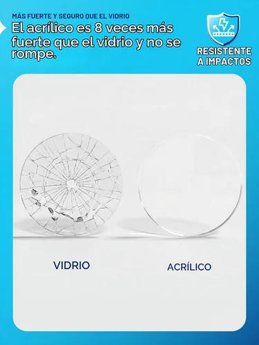 Vista 3 de Disco de acrílico transparente KastLite Círculo de plexiglás con grosor y diámetro personalizados Selección: 1/4" de grosor con diámetro