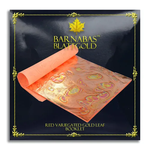 Vista 10 de Barnabas Blattgold Hoja de plata de imitación, patente de transferencia [25 hojas, 5.5 pulgadas], hoja de lámina de metal para pintura, artes
