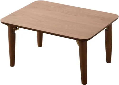 Vista 17 de EMOOR Mesa auxiliar plegable de madera rectangular mediana (17.7 x 31.5 pulgadas), gris claro, mesa baja para sentarse en el suelo, espacio pequeño