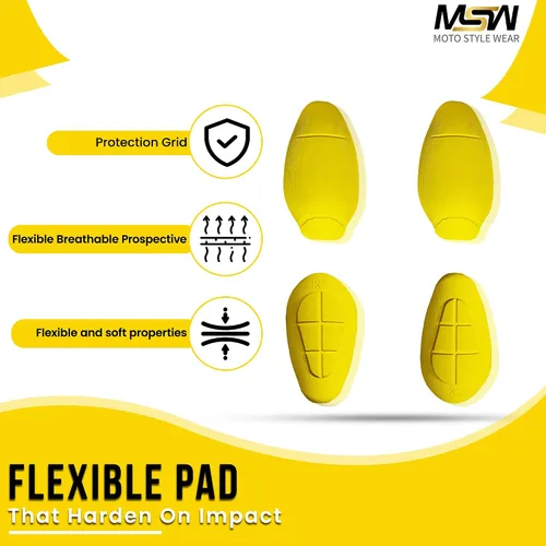 Vista 4 de Paquete de 4 almohadillas de armadura con certificación CE Nivel 2, protectores de rodilla y cadera aprobados para mujeres y hombres, pantalones