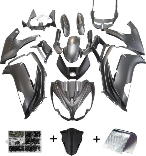Vista 2 de Kit de carenado de inyección negro mate, kit de carenado de plástico para Kawasaki Ninja 650 EX650 2012-2016