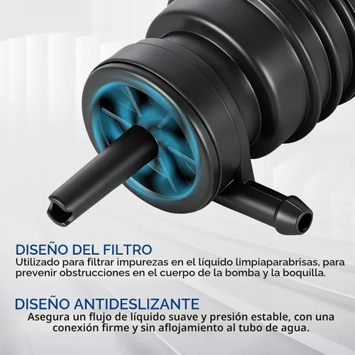 Vista 4 de waltyotur Bomba de lavador de parabrisas con retén de reemplazo para Ram 1500 2500 3500 2009-2017 68071576AA