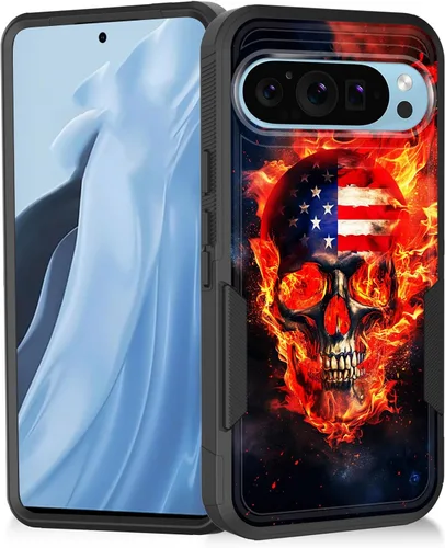 Vista 78 de Funda para Pixel 11 Pro XL, resistente de doble capa híbrida de policarbonato duro de goma suave a prueba de golpes para Google Pixel 11 Pro XL 6.8