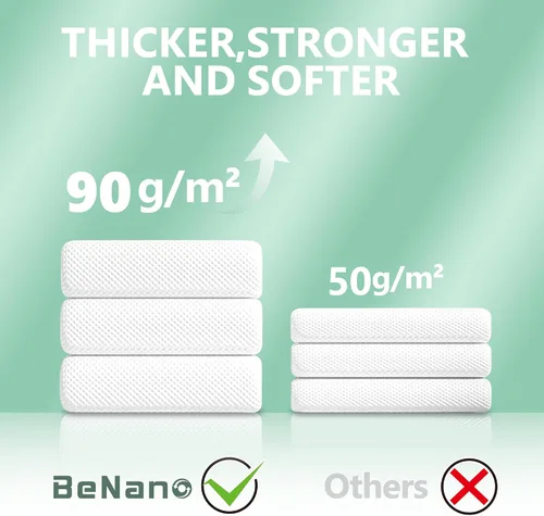 Vista 6 de Benano Premium Pastillas de Toalla Comprimida Desechable Toalla Grande de Baño para Viajes Toalla Reutilizable para Hotel, Camping, Deportes