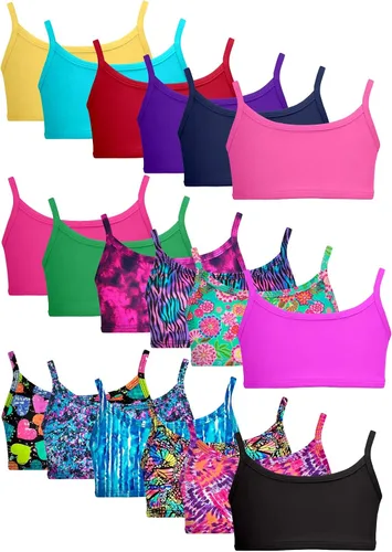 Vista 3 de City Threads Top de bikini para niñas UPF50 protector de erupción para playa y piscina