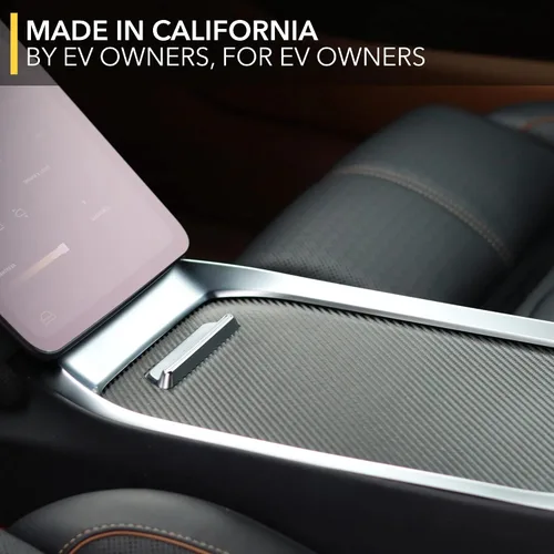 Vista 6 de Envoltura interior para Lucid Air, incluye tapa de consola central, tablero (2 piezas), bordes de puerta (2 unidades cada uno), envolturas de vinilo